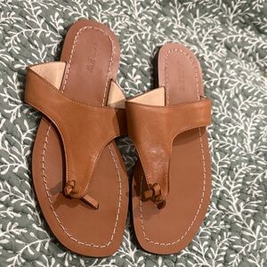 J. Crew Women's Brown Leather Sandals